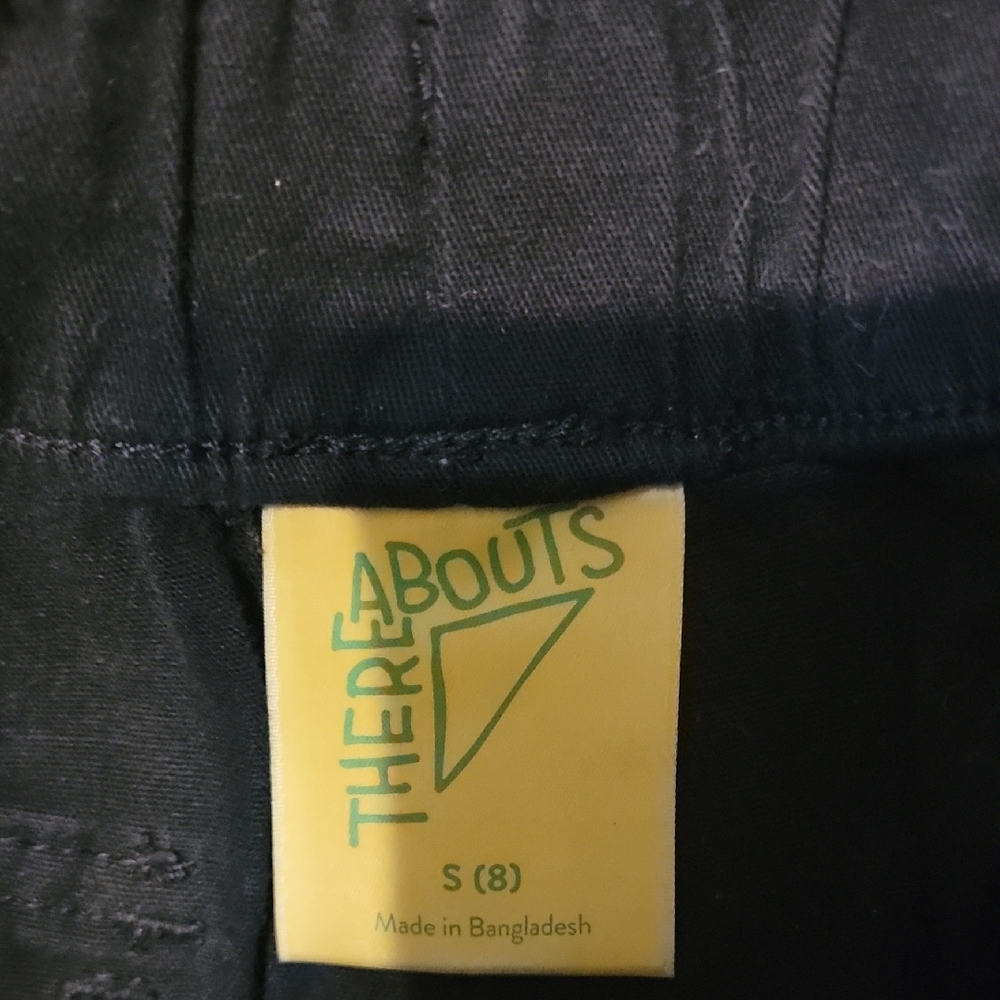 Kids Cargo Shorts Set - Black and Tan Size 8 - Picture 2 of 4